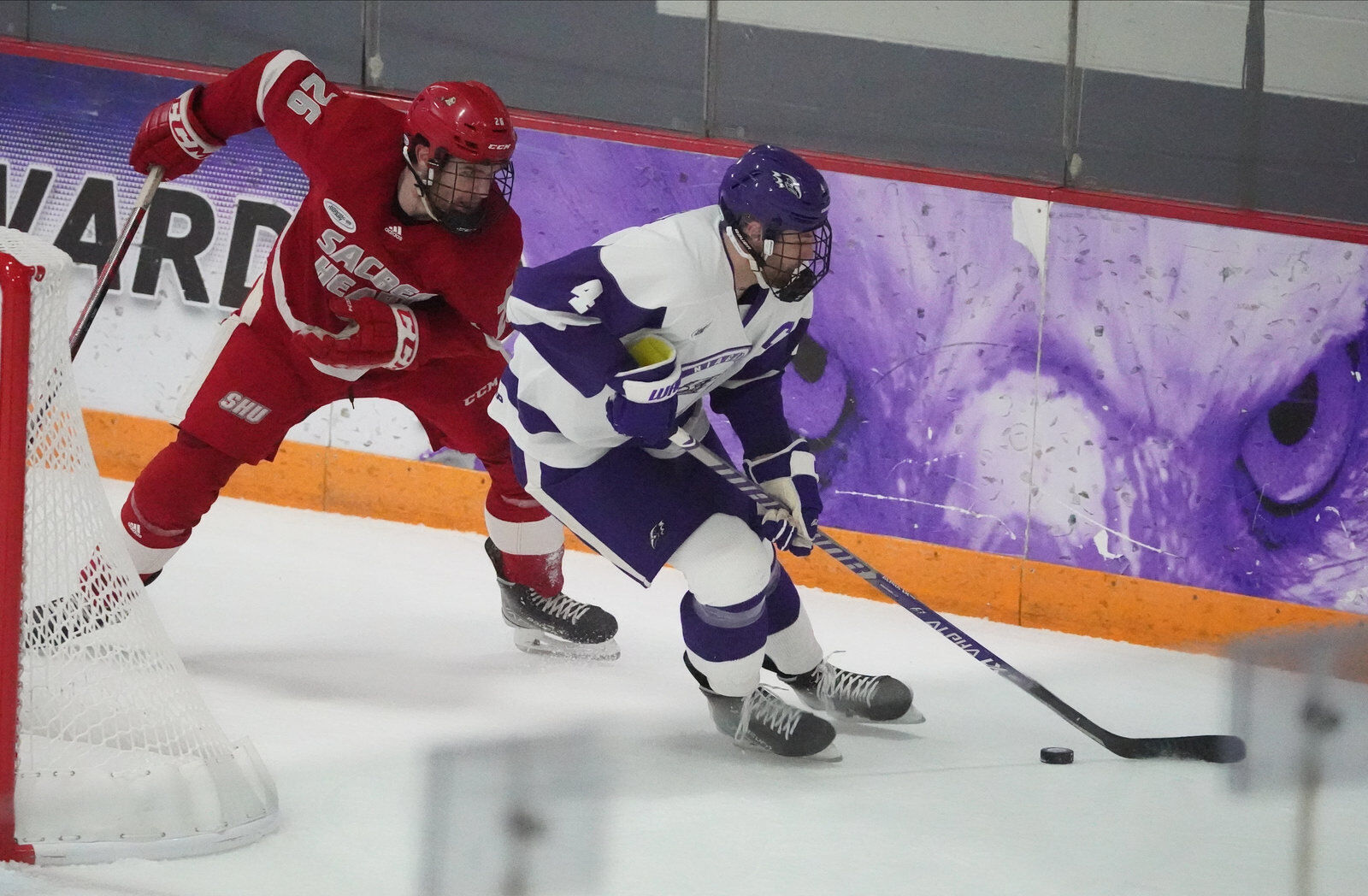 Niagara hockey faces Sacred Heart in an AHA game